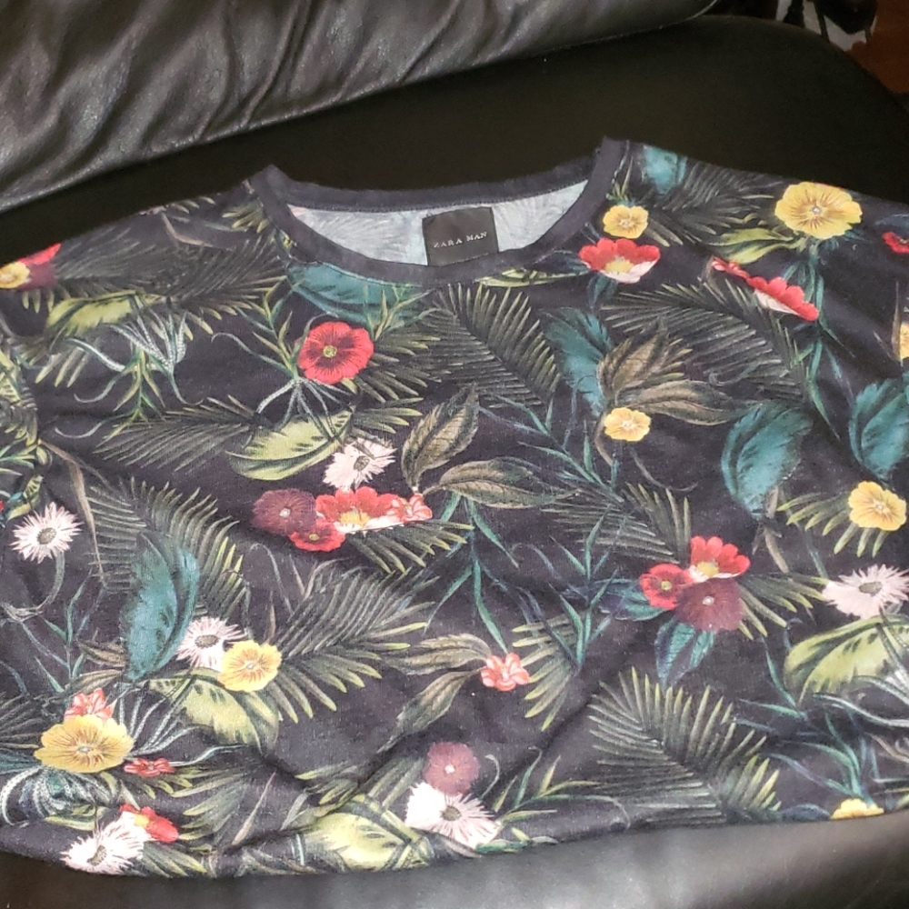 Zara men's floral shirt